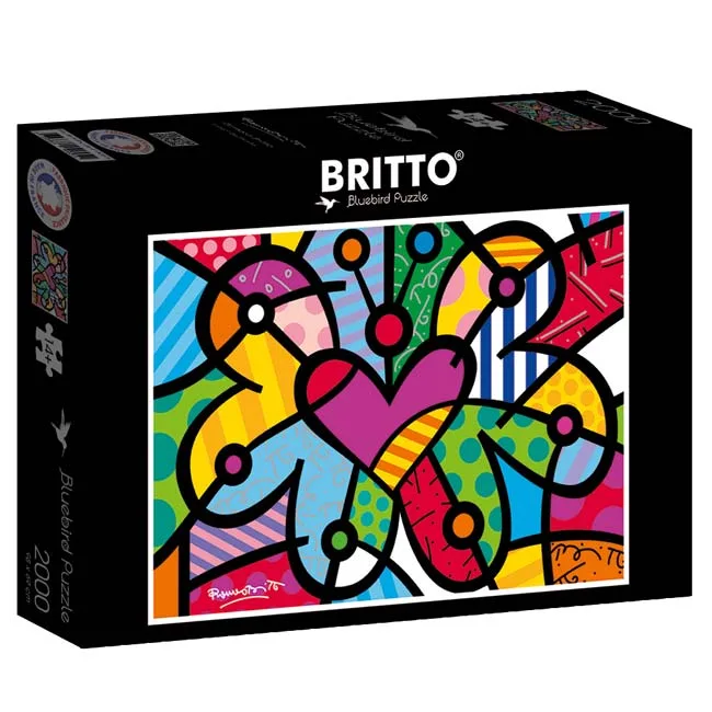 Romero Britto - Heart Butterfly (2000) von Bluebird Puzzle – Schachtel