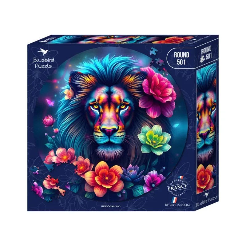 Round Puzzle - Rainbow Lion Puzzel 500 stukjes from Bluebird Puzzle – box 2 of 2