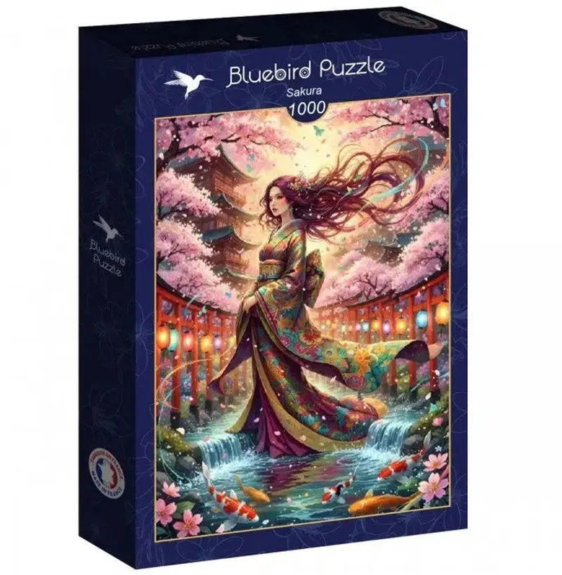 Sakura puzzel 1000 stukjes från Bluebird Puzzle – kartong