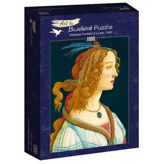 Sandro Botticelli - Idealized Portrait of a Lady, 1480 (1000) från Bluebird Puzzle – kartong 2 av 2