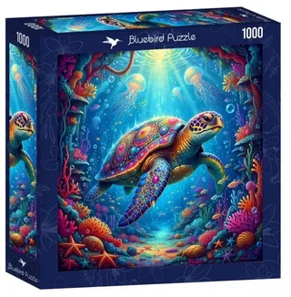 Sea Turtle Puzzel 1000 stukjes van Bluebird Puzzle, editie Blauw – doos 1 van 2
