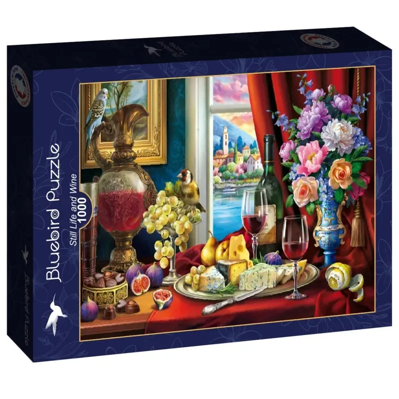 Still Life and Wine Puzzel 1000 Stukjes from Bluebird Puzzle, Multicolour edition – box 2 of 2
