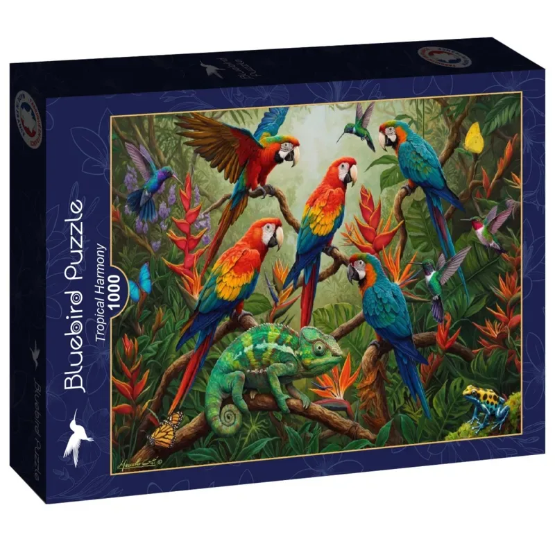 Tropical Harmony Puzzel 1000 Stukjes von Bluebird Puzzle, Ausgabe Blau – Schachtel 2 von 2