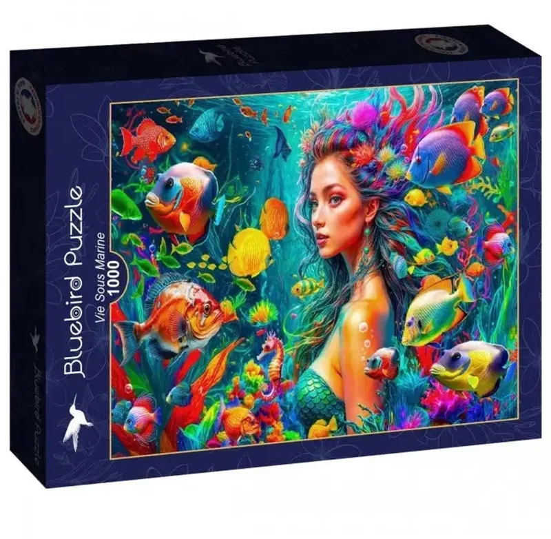 Underwater Life Puzzel 1000 stukjes de Bluebird Puzzle, édition Multicolore – boîte
