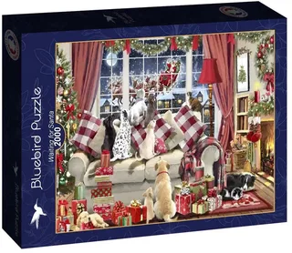 Waiting for Santa Puzzel 2000 stukjes de Bluebird Puzzle, édition Multicolore – boîte 1 sur 2