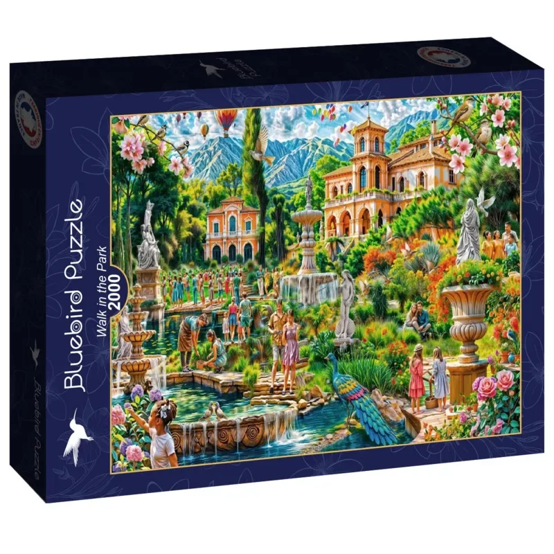 Walk in the Park Puzzel 2000 stukjes von Bluebird Puzzle, Ausgabe Lila – Schachtel 2 von 2