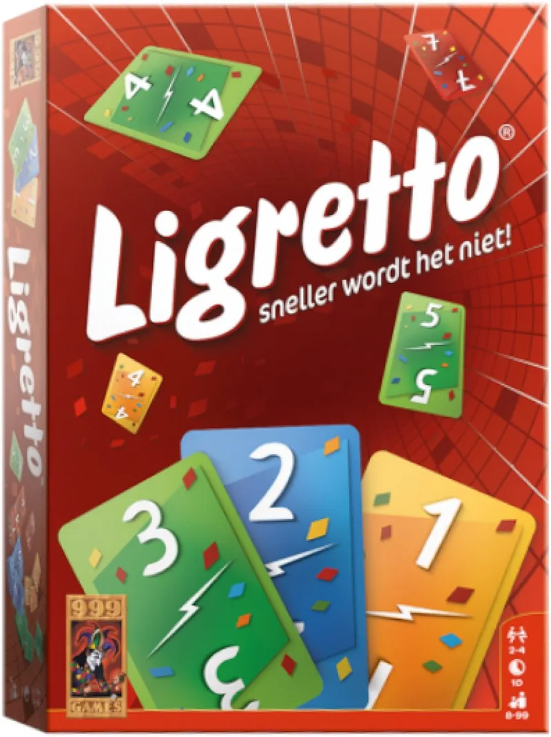 Ligretto rood from 999 Games, NL edition – box