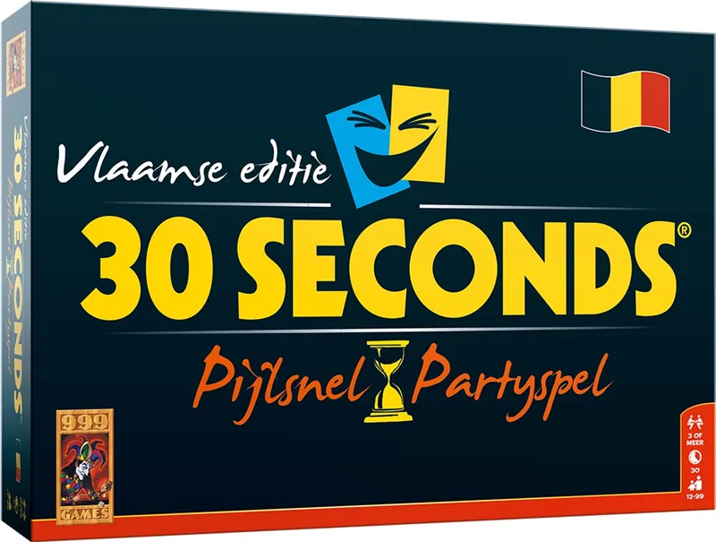 30 Seconds ® Vlaamse Editie från 999 Games, utgåva NL – spelet på bordet