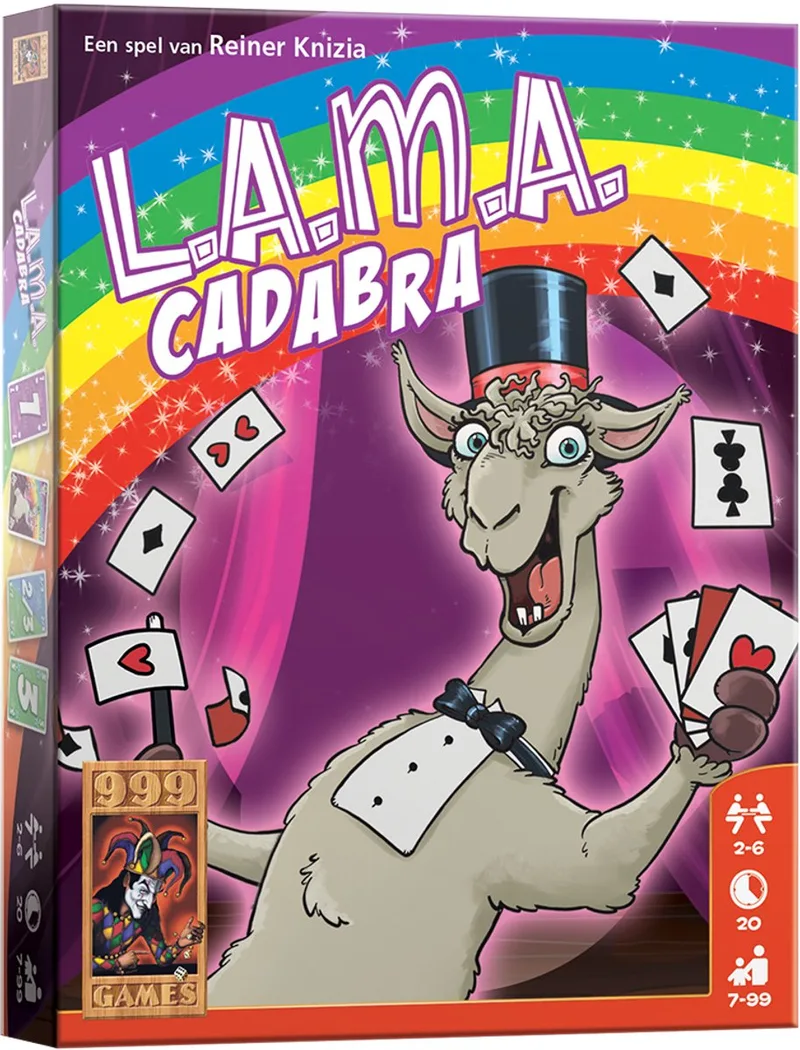 Lama: Cadabra från 999 Games, utgåva NL – spelet på bordet