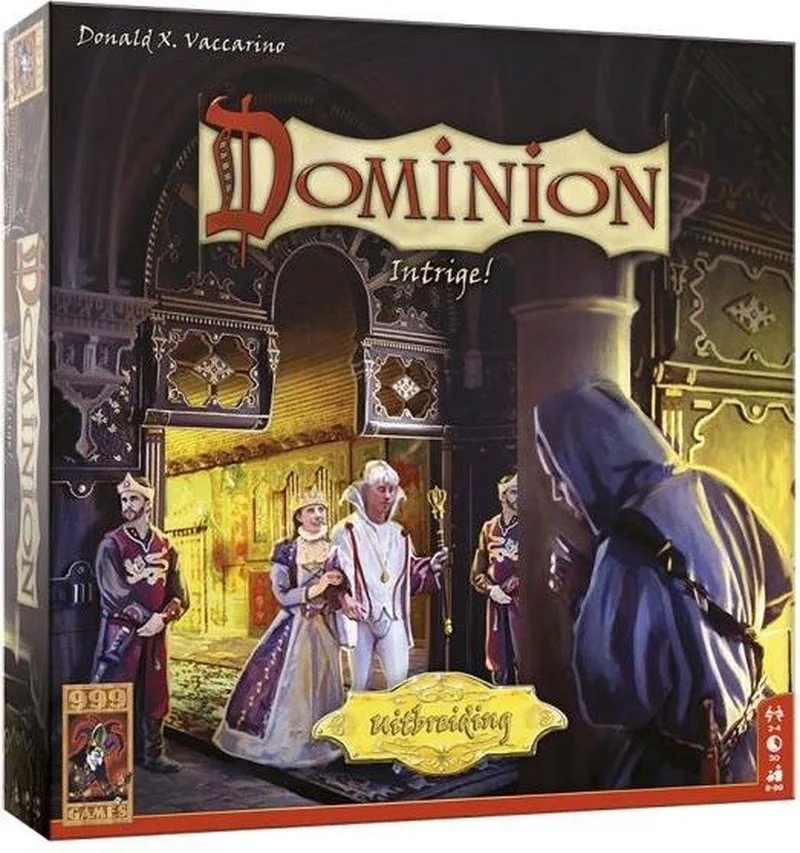 Dominion: Intrige Uitbreiding fra 999 Games, NL-udgave – æske