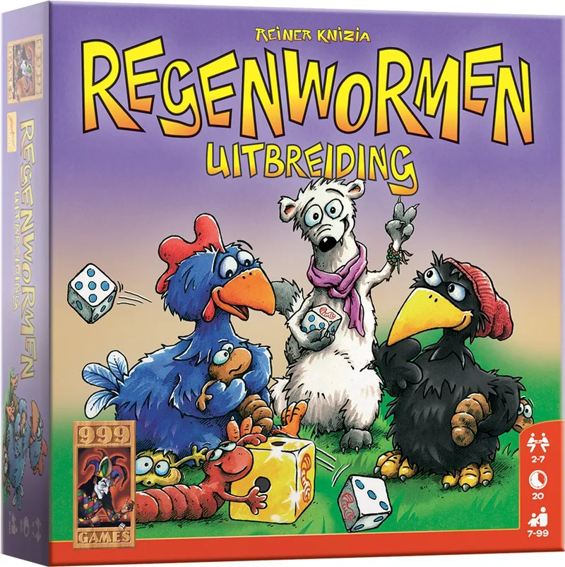 Regenwormen Uitbreiding from 999 Games, NL edition – game on the table