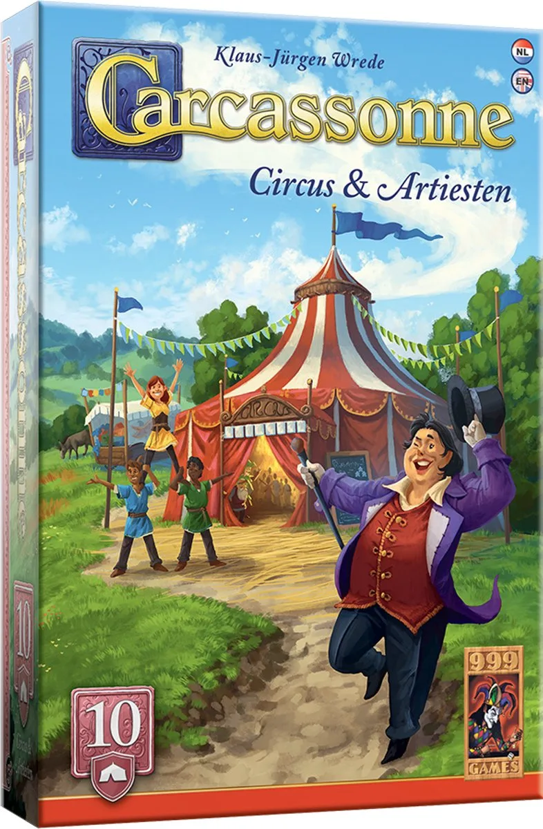 Carcassonne: Circus & Artiesten Uitbreiding 10 from 999 Games, NL edition – game on the table