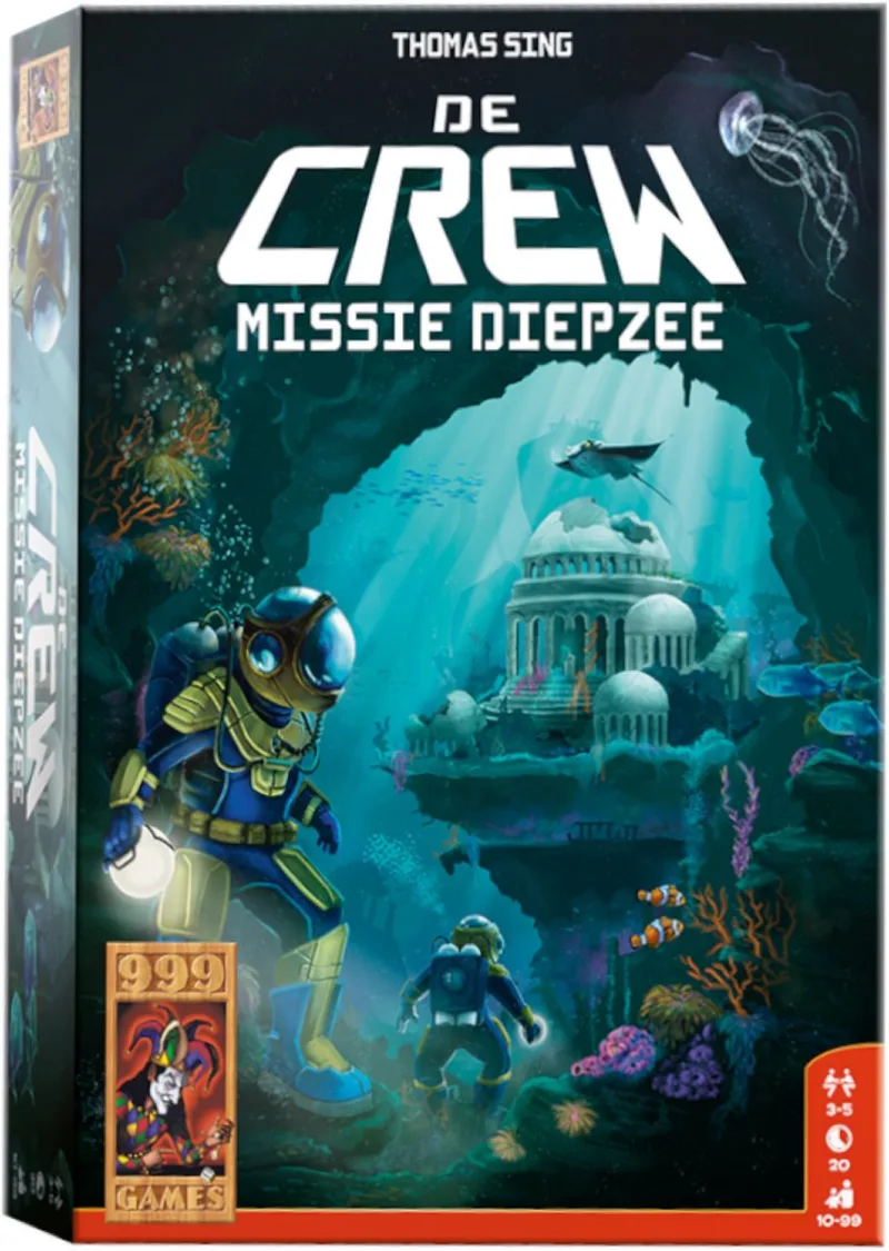 De Crew Missie Diepzee fra 999 Games, NL-udgave – æske