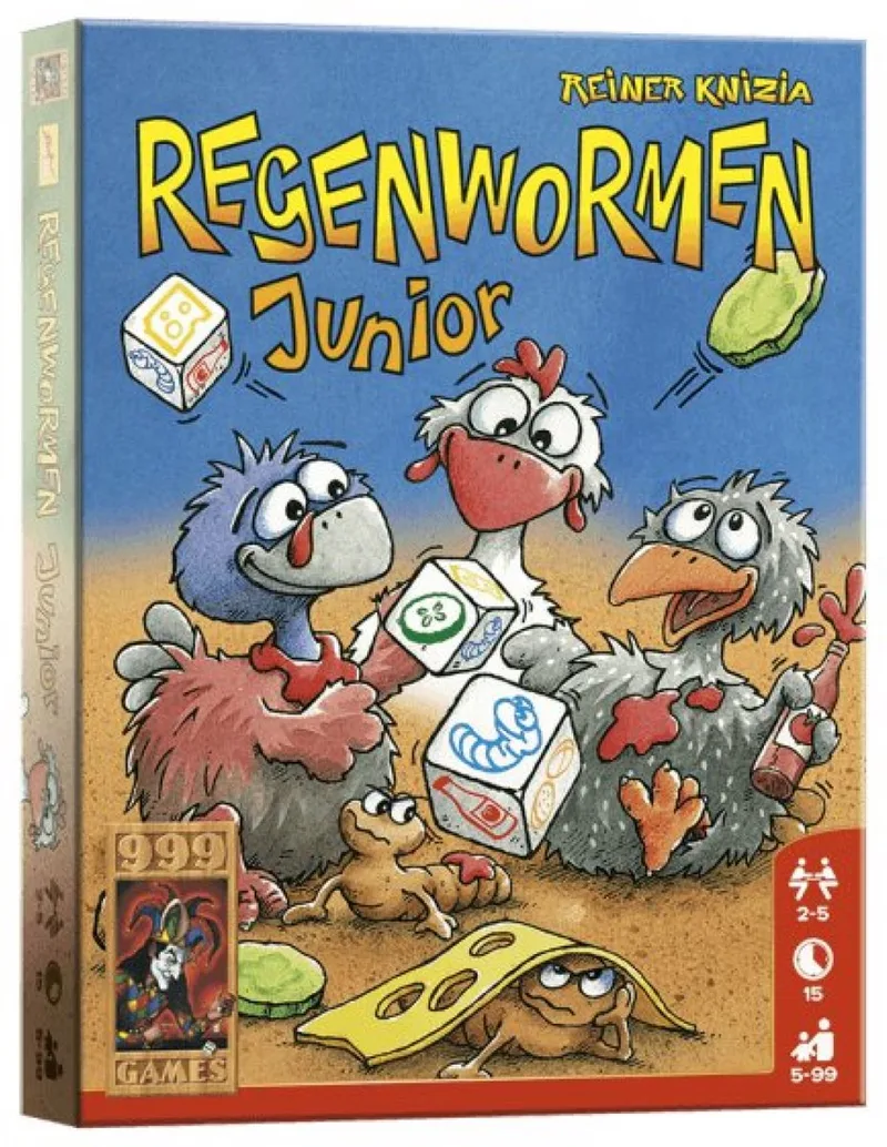 Regenwormen Junior de 999 Games, édition NL – boîte