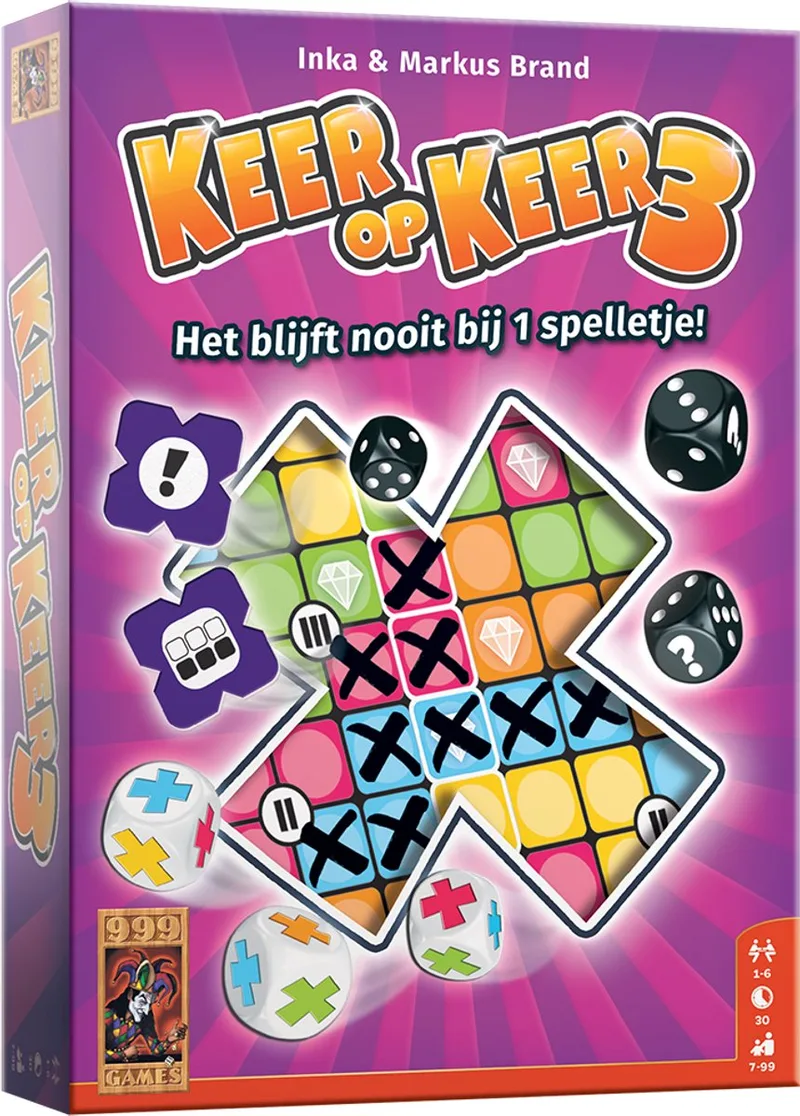 Keer op Keer 3 from 999 Games, NL edition – game on the table