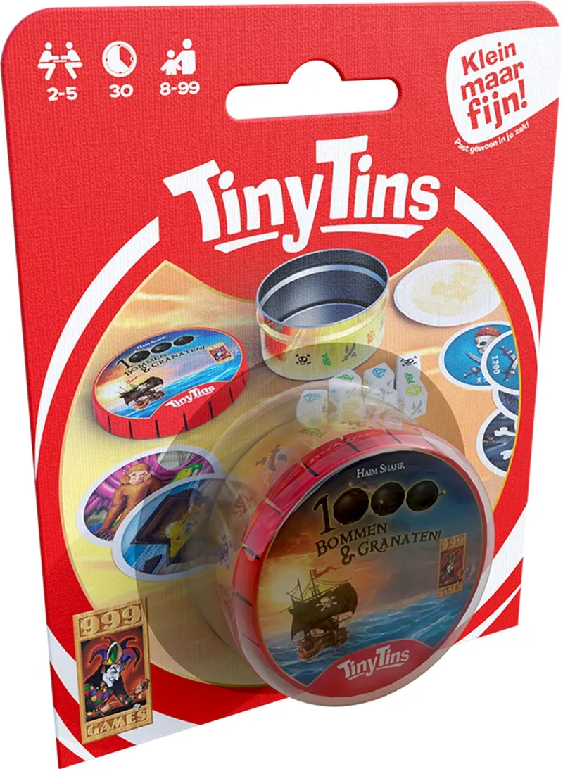 Tiny Tins: 1000 Bommen en Granaten de 999 Games, édition NL – boîte