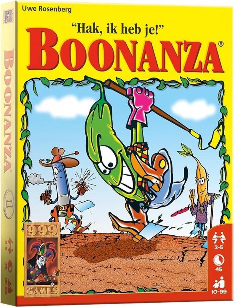 Boonanza fra 999 Games, NL-udgave – spillet på bordet