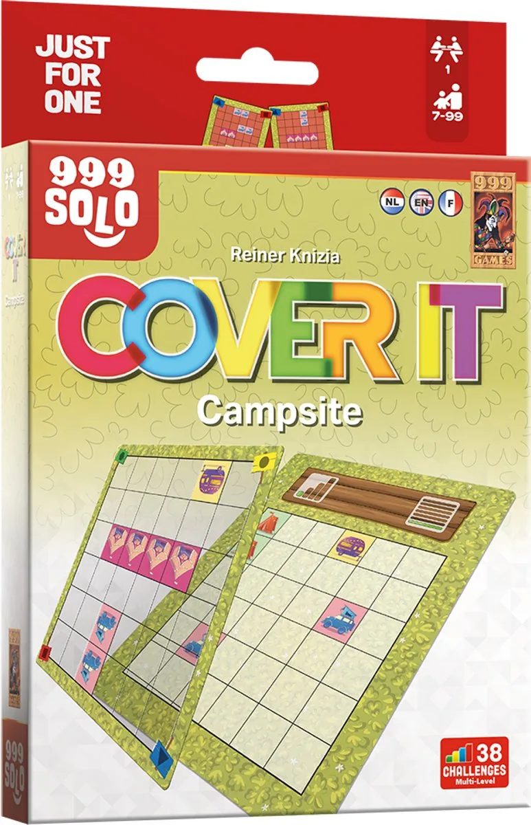 Cover It: Campsite - Breinbreker fra 999 Games, NL-udgave – spillet på bordet