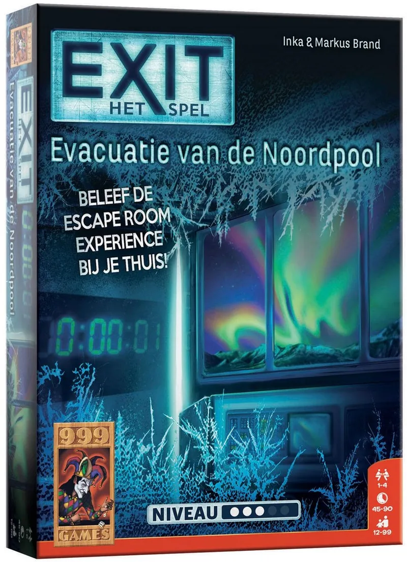 EXIT - Evacuatie van de Noordpool - Breinbreker de 999 Games, édition NL – boîte