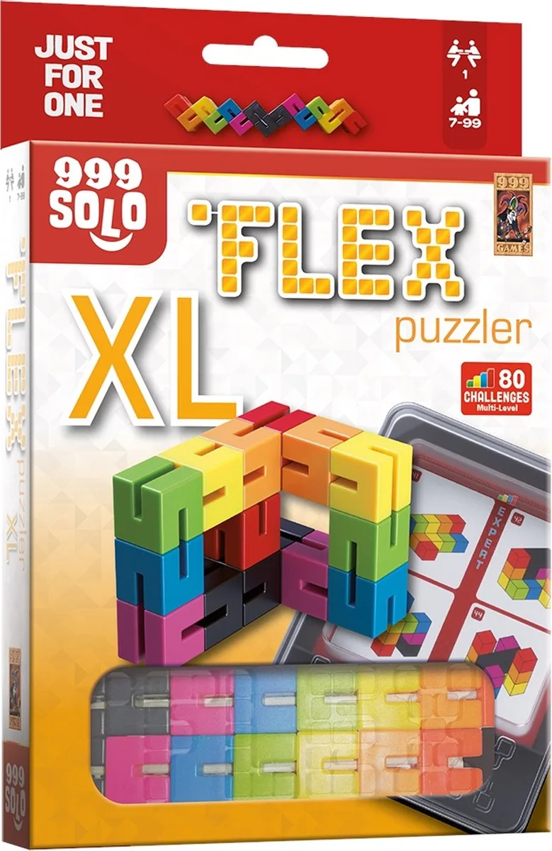 Flex Puzzler XL - Breinbreker från 999 Games, utgåva NL – spelet på bordet