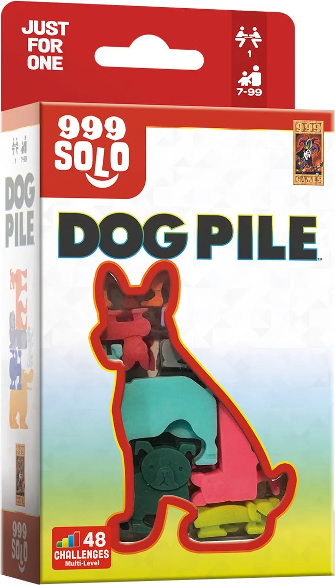 Dog Pile - Breinbreker fra 999 Games, NL-udgave – spillet på bordet