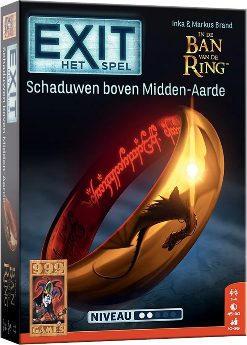 EXIT - Schaduwen boven Midden-Aarde - Breinbreker fra 999 Games, NL-udgave – spillet på bordet
