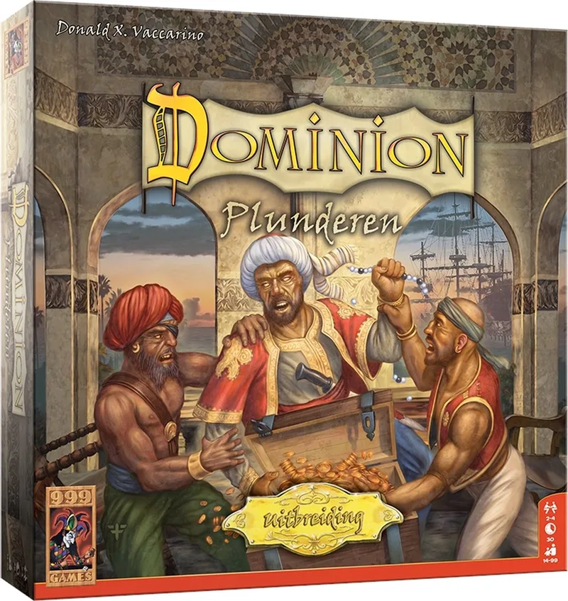 Dominion: Plunderen Uitbreiding fra 999 Games, NL-udgave – spillet på bordet