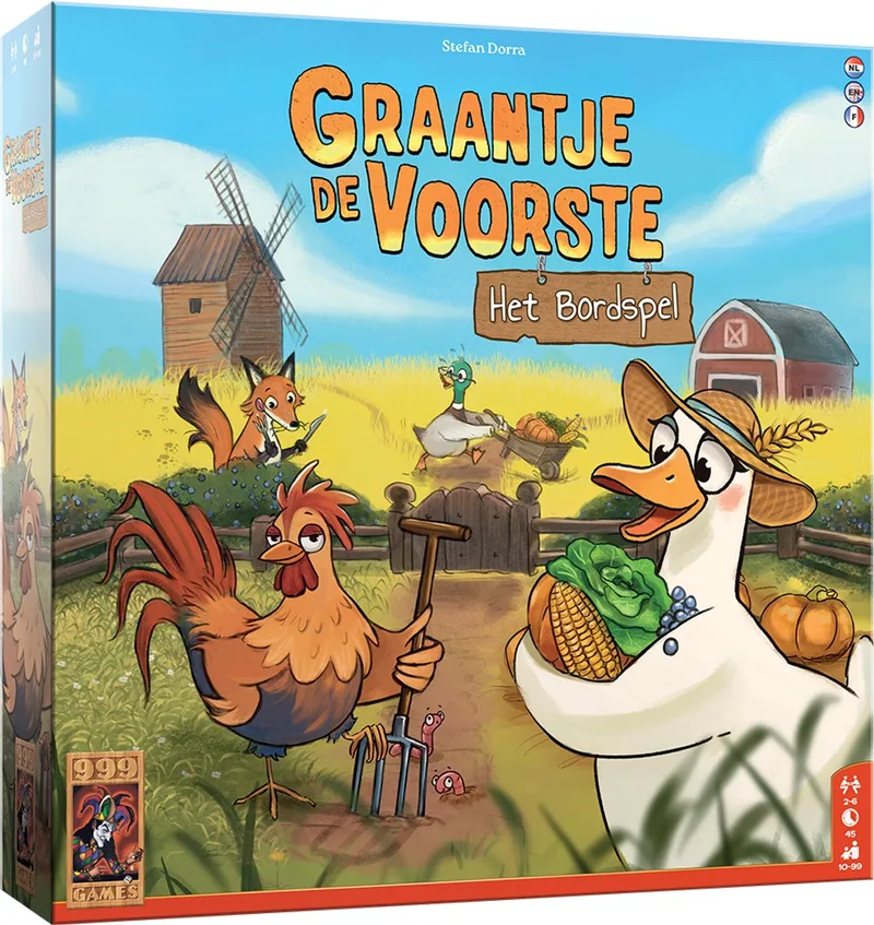 Graantje de Voorste: Het Bordspel från 999 Games, utgåva NL – spelet på bordet