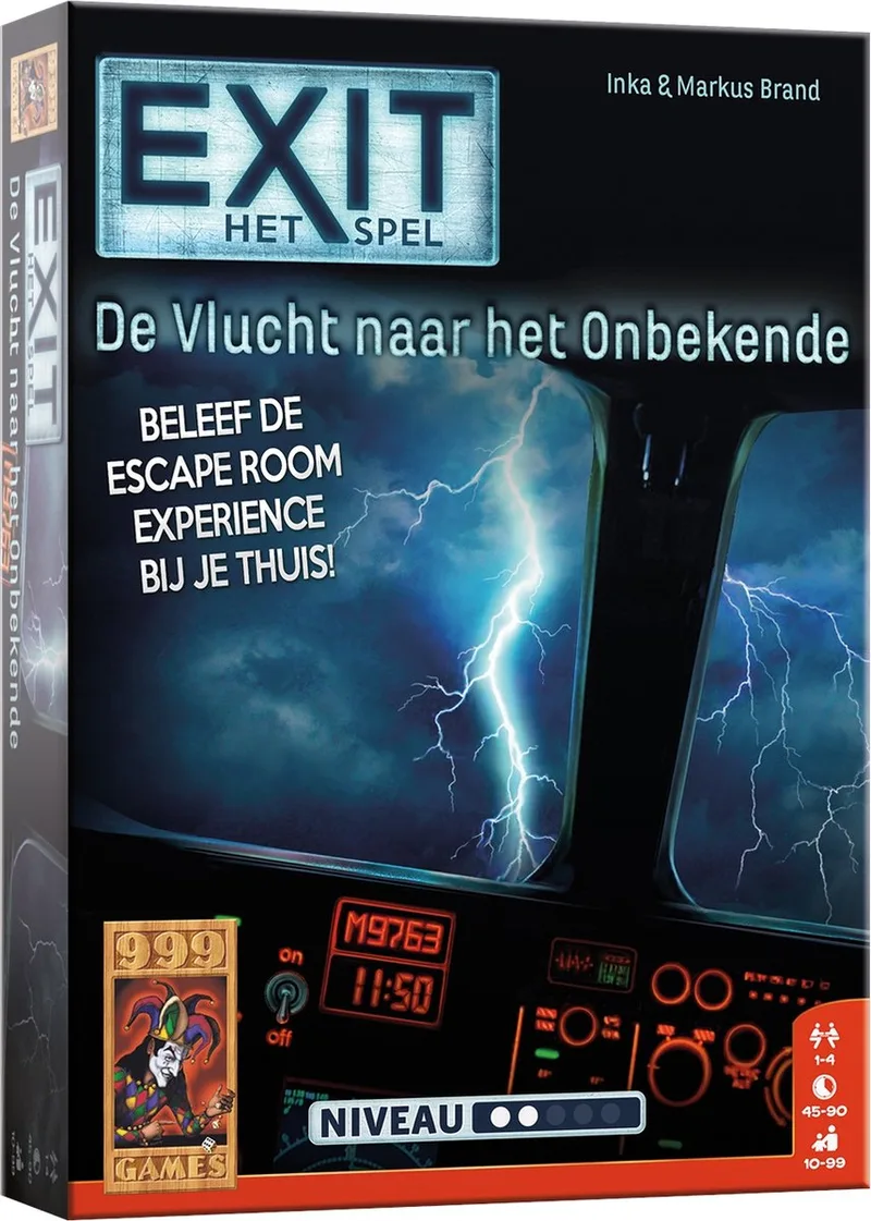 EXIT - De vlucht naar het onbekende - Breinbreker from 999 Games, NL edition – game on the table