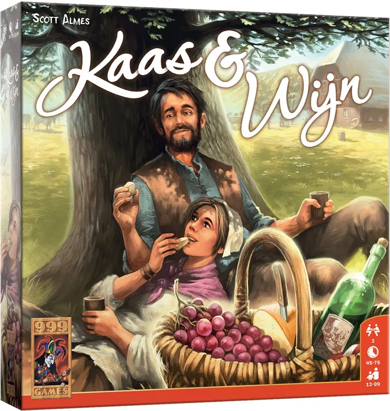 Kaas & Wijn from 999 Games, NL edition – game on the table