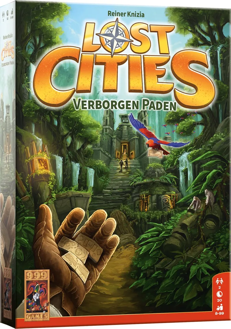Lost Cities: Verborgen Paden från 999 Games, utgåva NL – spelet på bordet