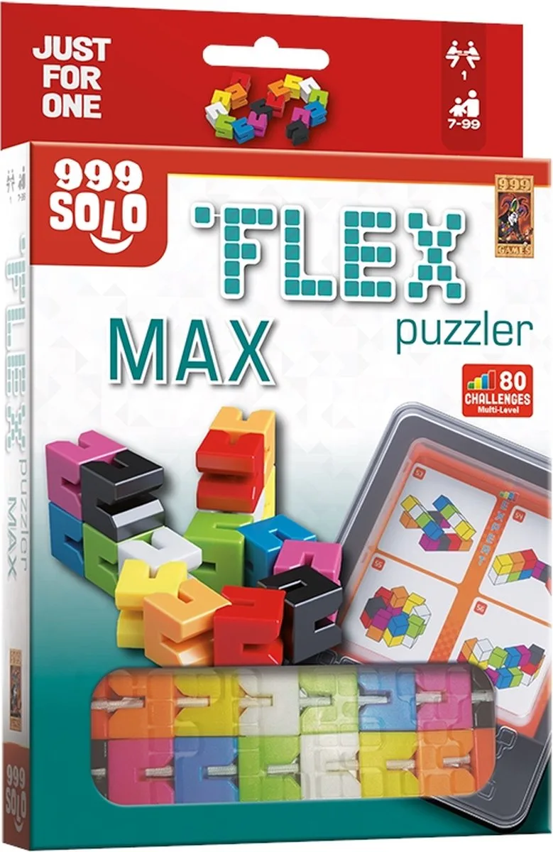 Flex Puzzler MAX - Breinbreker från 999 Games, utgåva NL – spelet på bordet