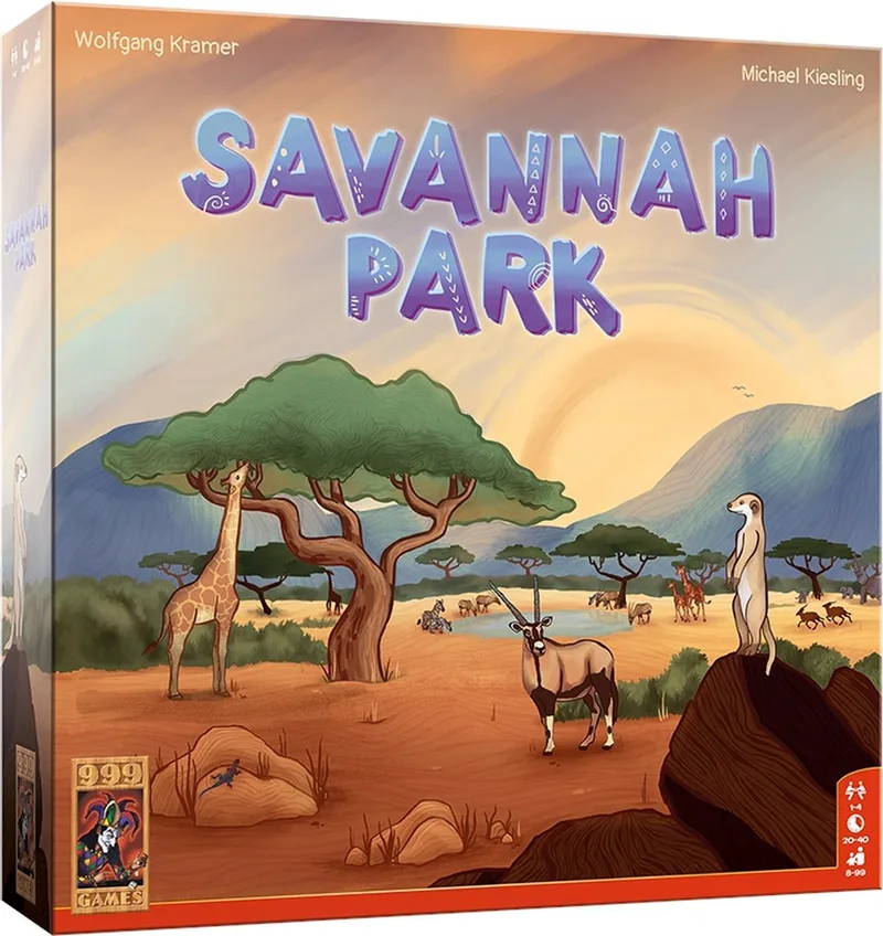 Savannah Park fra 999 Games, NL-udgave – spillet på bordet