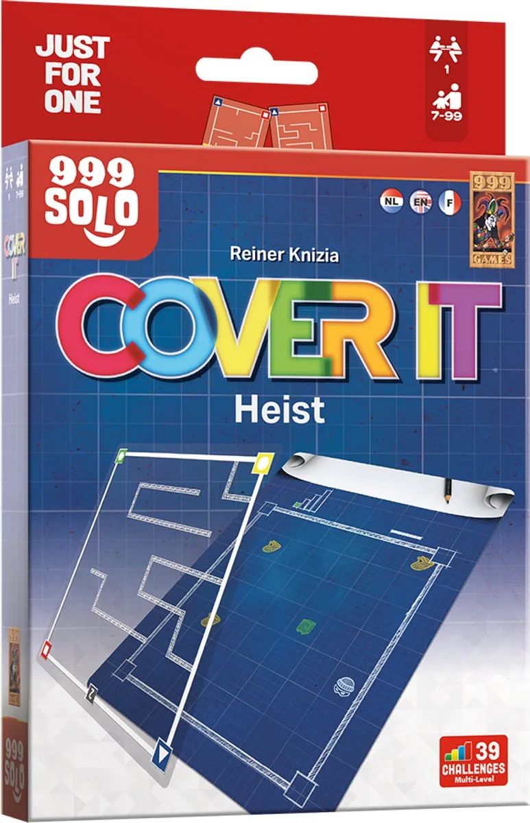Cover It: Heist - Breinbreker fra 999 Games, NL-udgave – spillet på bordet