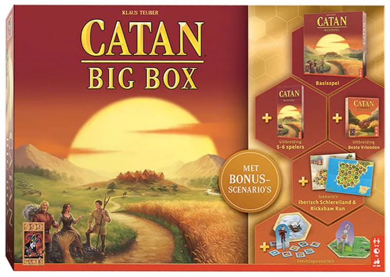 Catan: Big Box fra 999 Games, NL-udgave – æske
