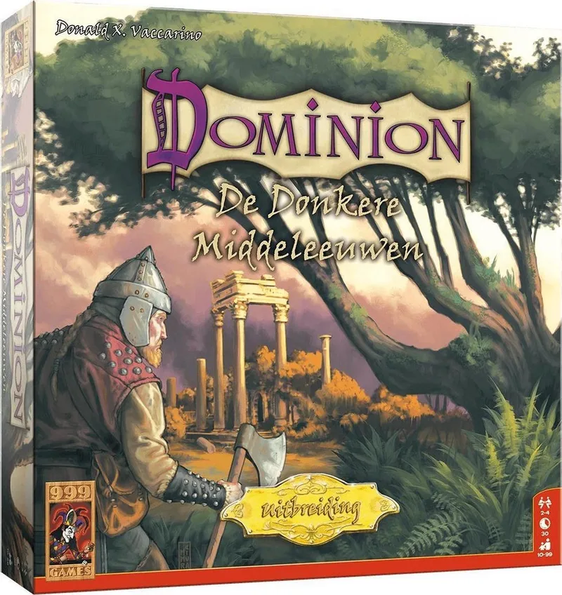Dominion: De Donkere Middeleeuwen Uitbreiding fra 999 Games, NL-udgave – spillet på bordet