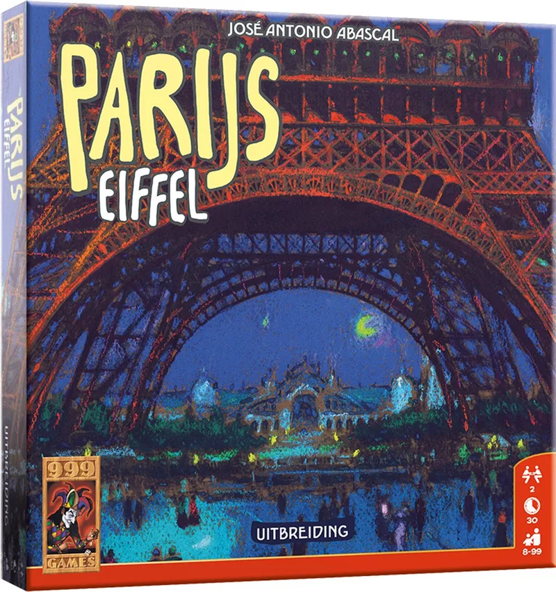 Parijs Uitbreiding Eiffel fra 999 Games, NL-udgave – spillet på bordet