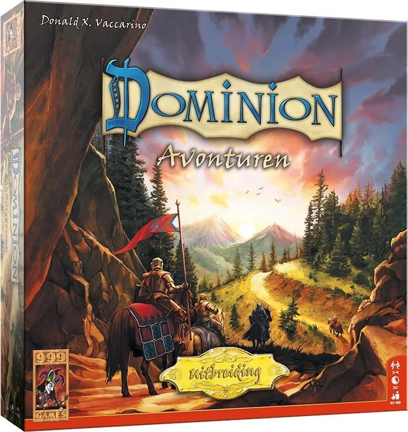 Dominion: Avonturen Uitbreiding fra 999 Games, NL-udgave – spillet på bordet