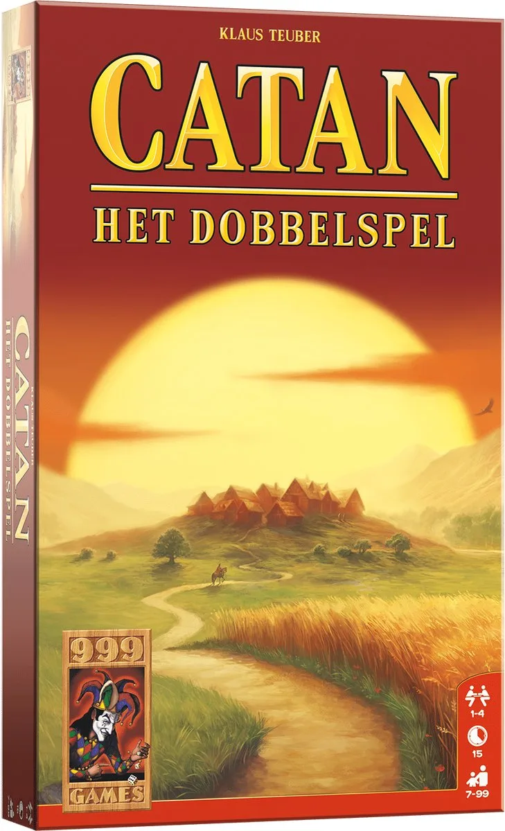 Catan: Het Dobbelspel from 999 Games, NL edition – game on the table
