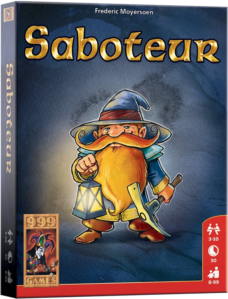 Saboteur Basisspel from 999 Games, NL edition – game on the table
