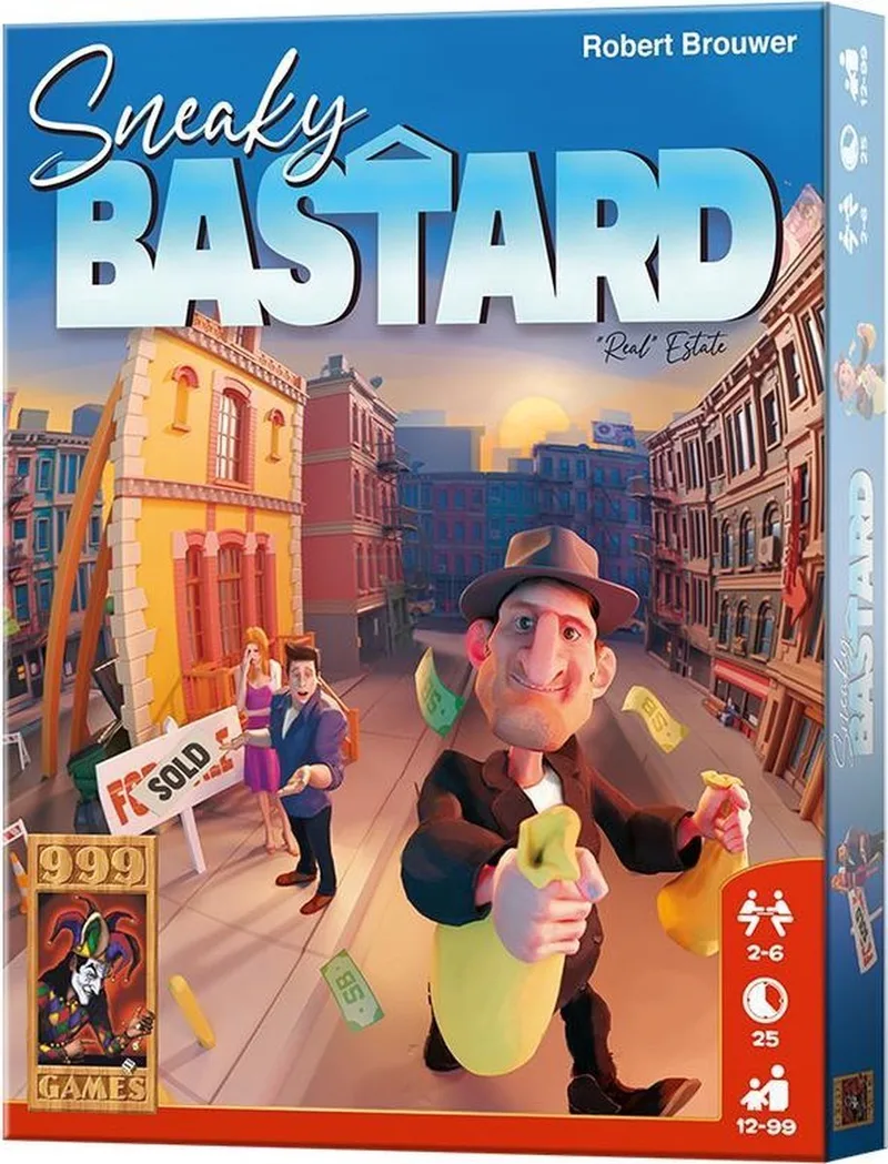 Sneaky Bastard fra 999 Games, NL-udgave – spillet på bordet