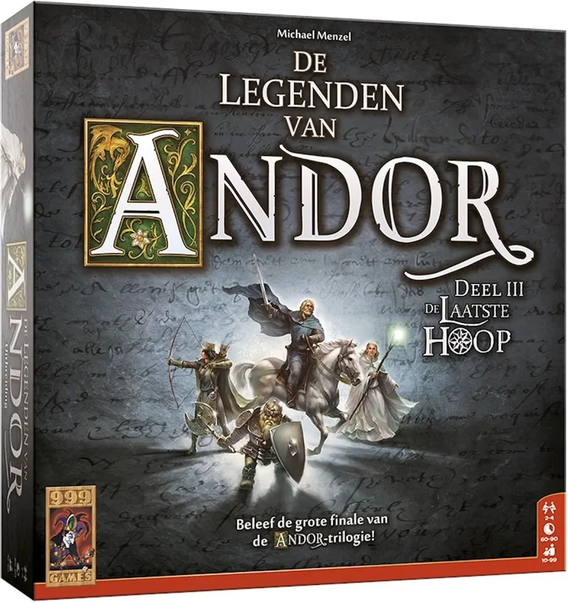 De Legenden van Andor: De laatste Hoop fra 999 Games, NL-udgave – spillet på bordet