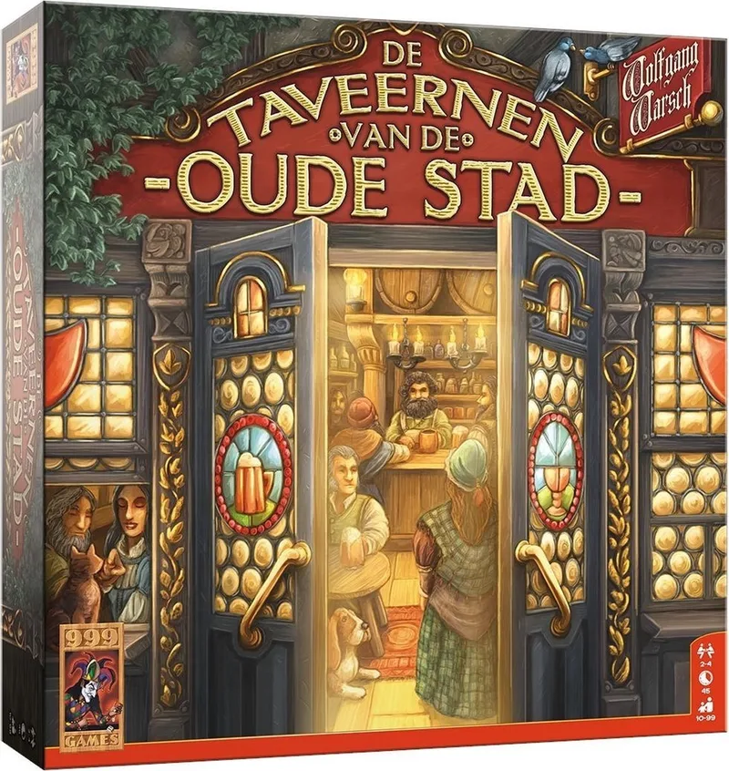 De Taveernen van de Oude Stad från 999 Games, utgåva NL – spelet på bordet