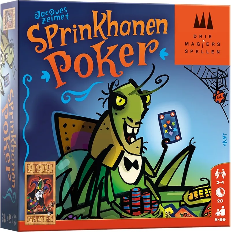 Sprinkhanenpoker de 999 Games, édition NL – jeu sur la table