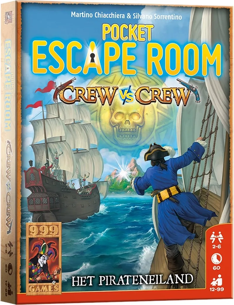 Pocket Escape Room: Crew vs Crew - Breinbreker fra 999 Games, NL-udgave – spillet på bordet