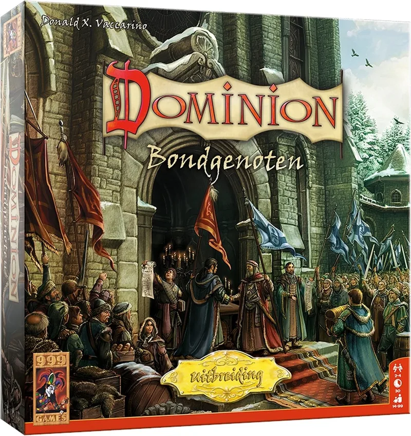 Dominion: Bondgenoten Uitbreiding fra 999 Games, NL-udgave – spillet på bordet