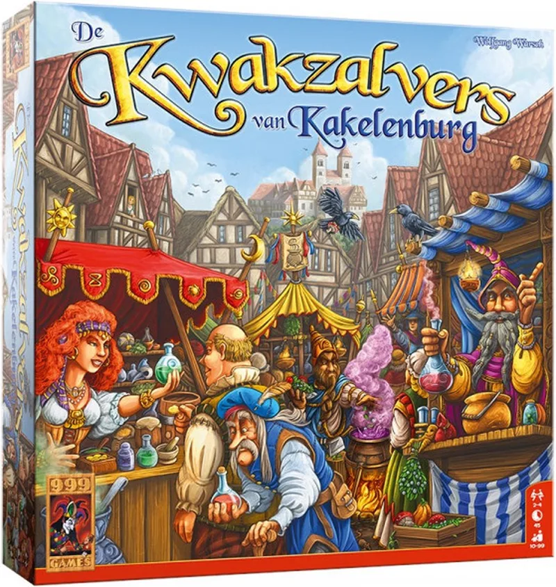 De Kwakzalvers van Kakelenburg from 999 Games, NL edition – box