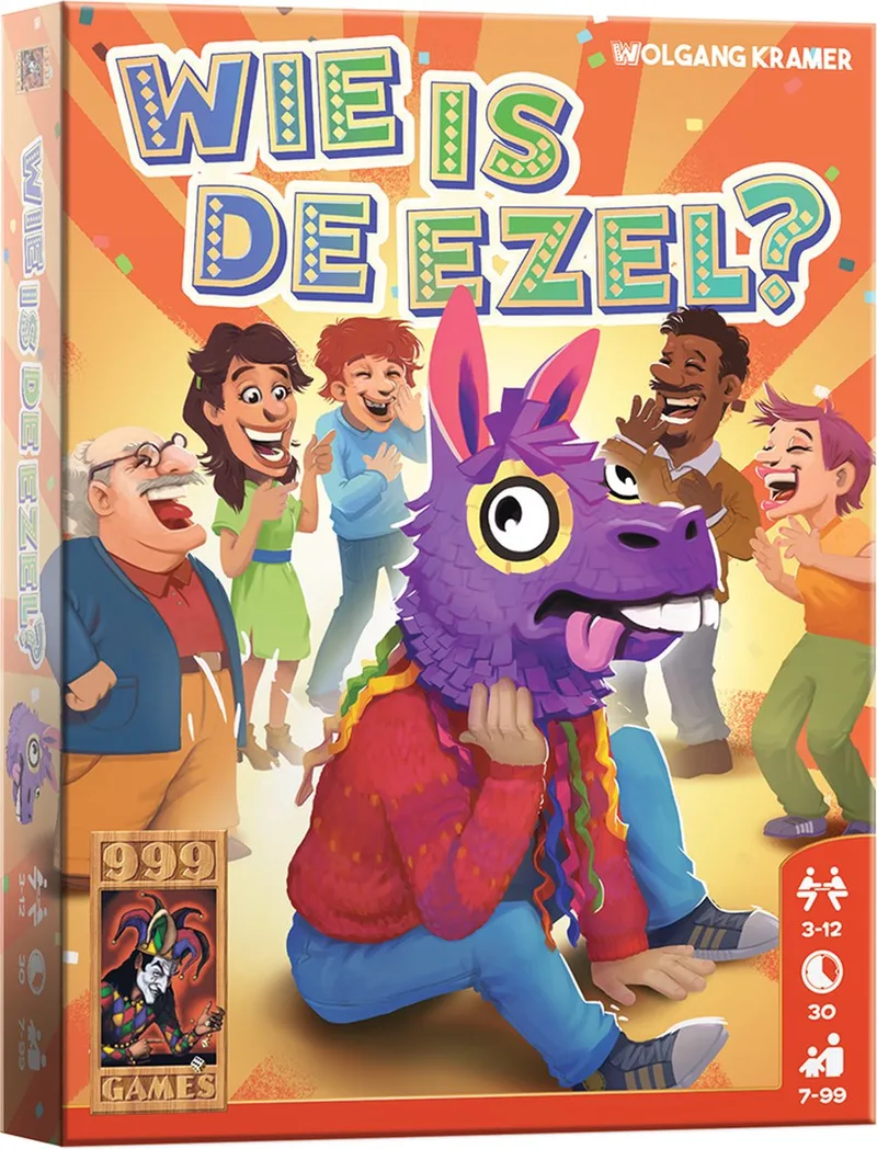 Wie is de ezel? från 999 Games, utgåva NL – spelet på bordet