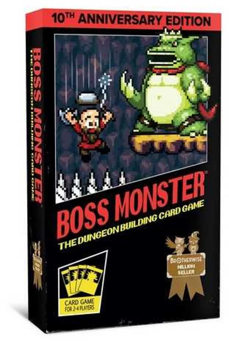Asmodee kaartspel Boss Monster 10th Anniversary Edition strategisch. de Brotherwise Games – boîte