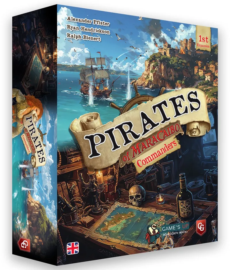 Pirates of Maracaibo: Commanders - Bordspel Uitbreiding - Engels von Capstone Games – Schachtel